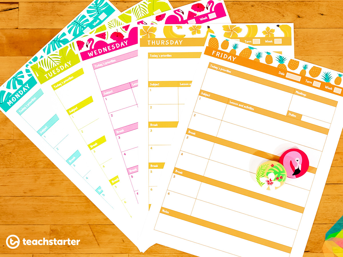 Downloadable Teacher Planner