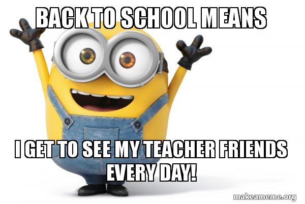 back to school teacher meme