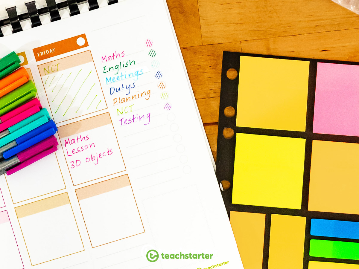 Colour Coding your Teacher Planner
