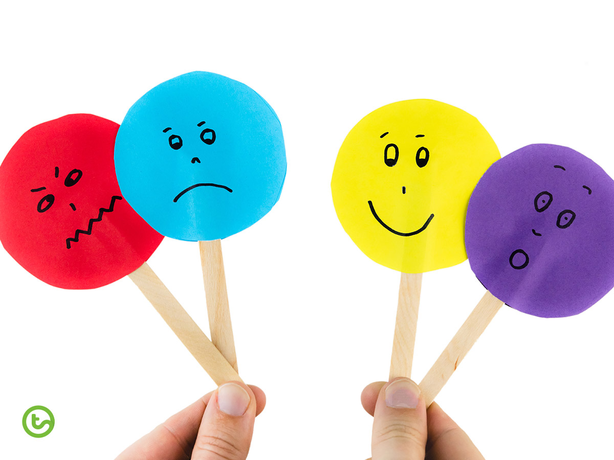 Back to School Book Read - Paddlepop Stick Emotions