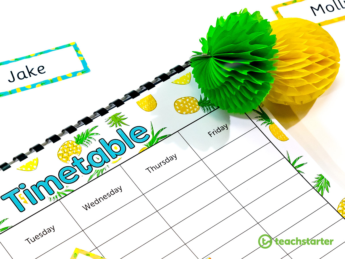 Pineapple Classroom Theme