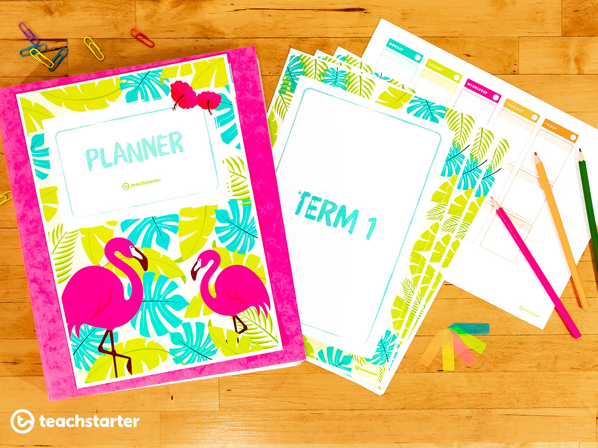 Tropical Paradse Printable Diary Template