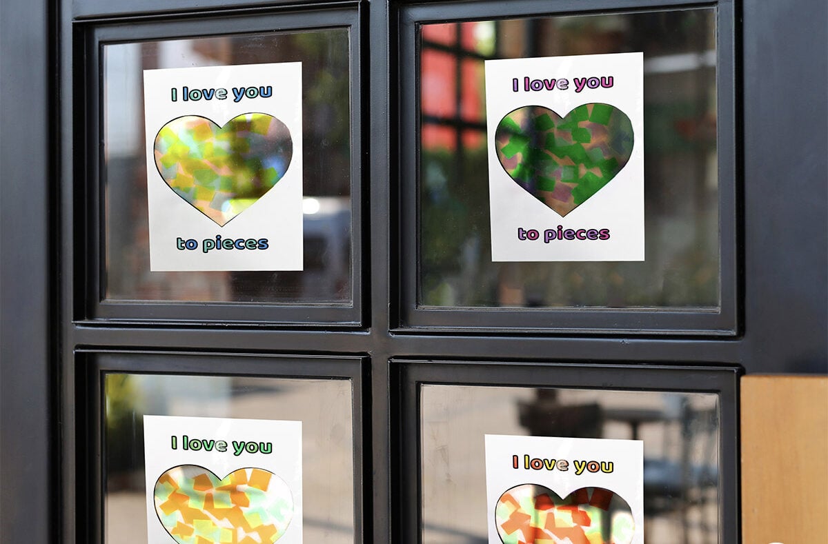 I Love You Window - Valentine's Day activities