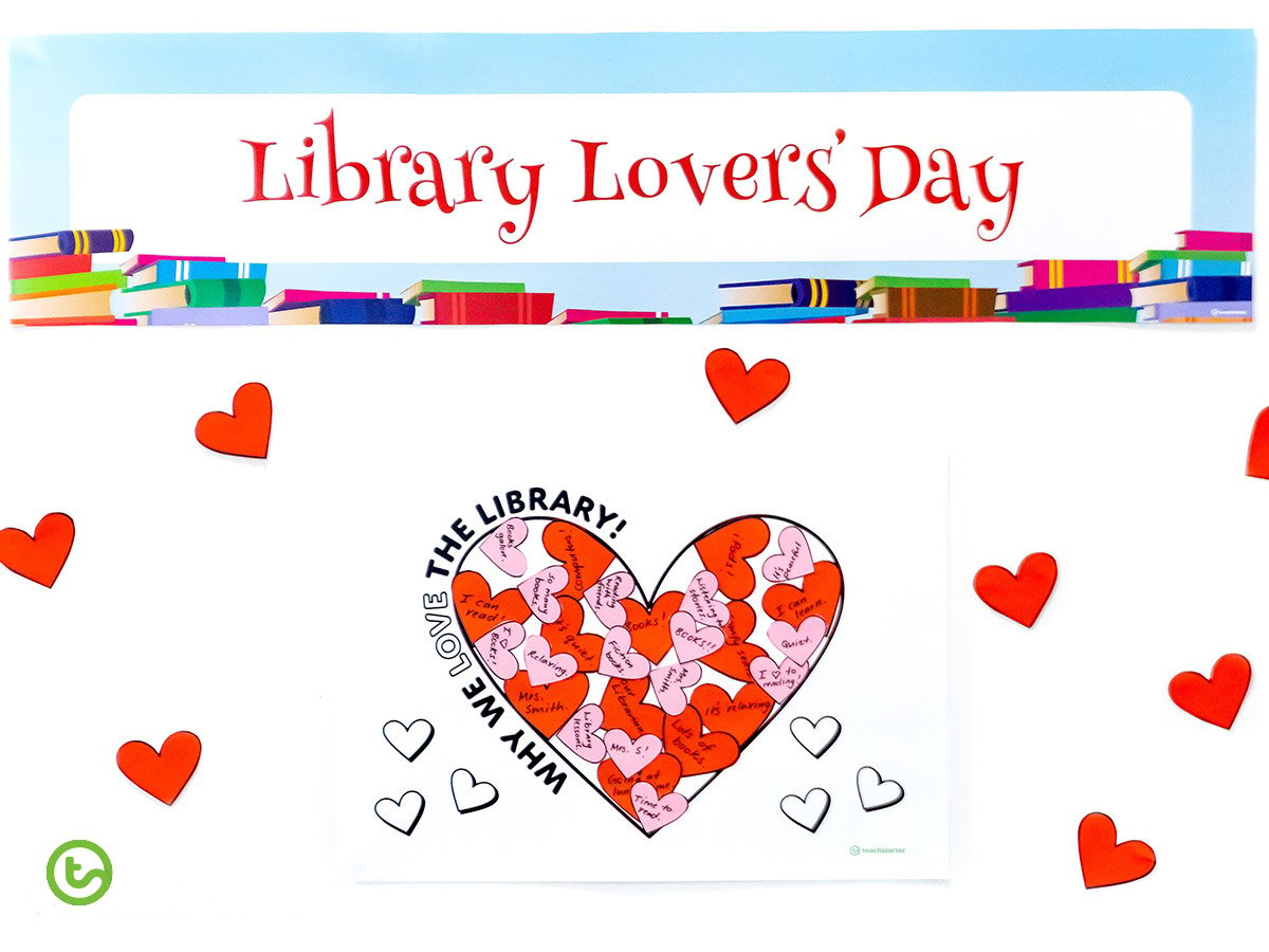 Library Lovers Day - Valentine's Day activities