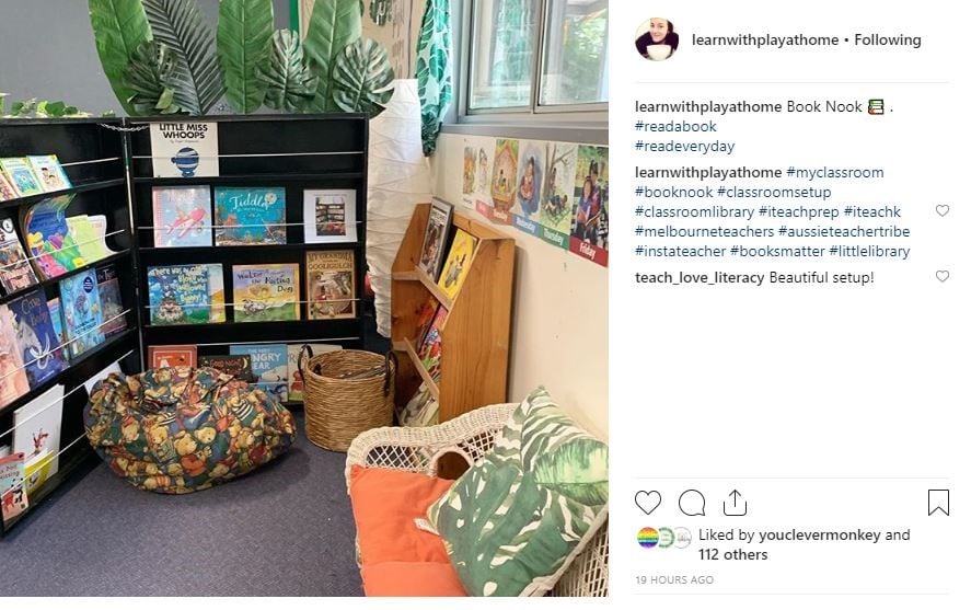 classroom reading nook