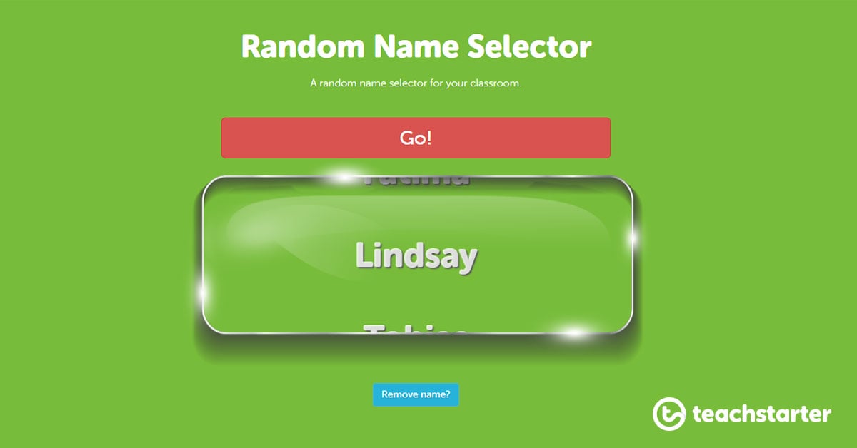 Random name selector - default selector
