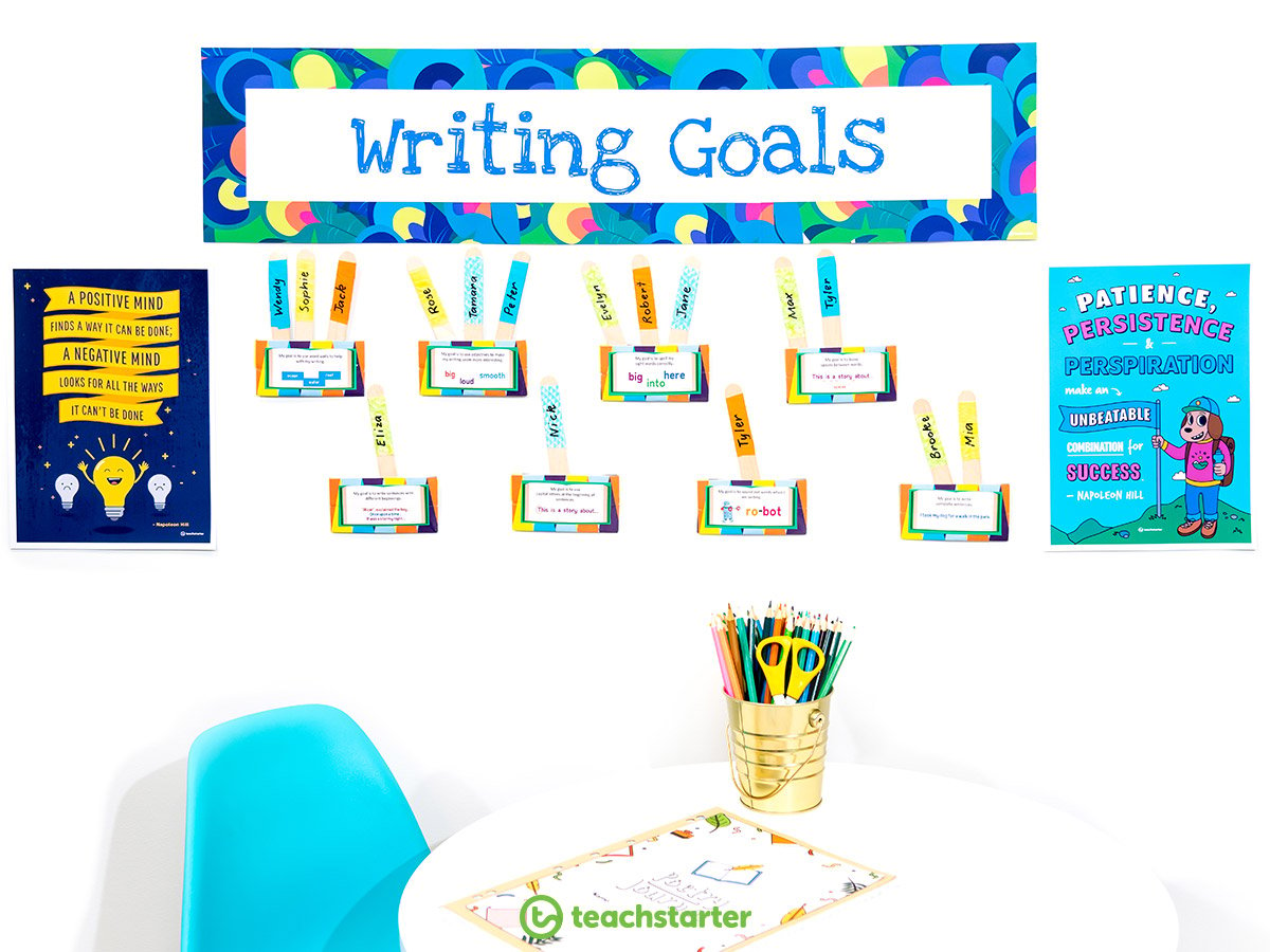 Writing Goals Classroom Display