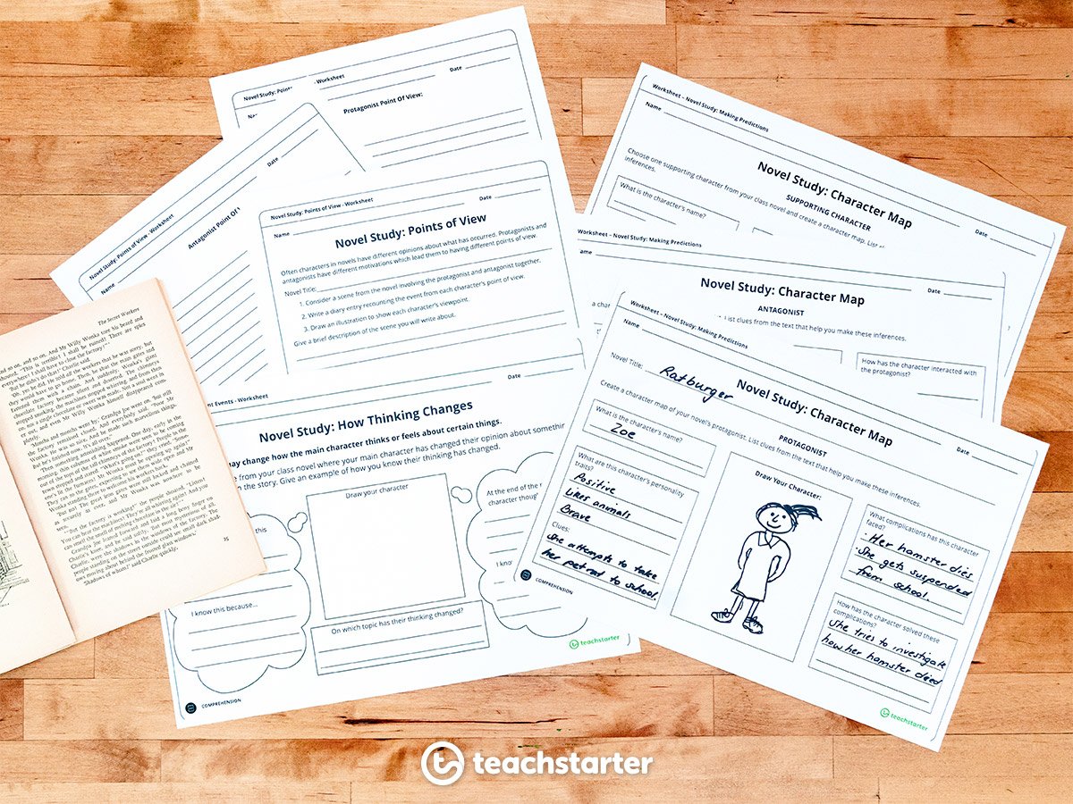 Character Analysis - Novel Study Activities