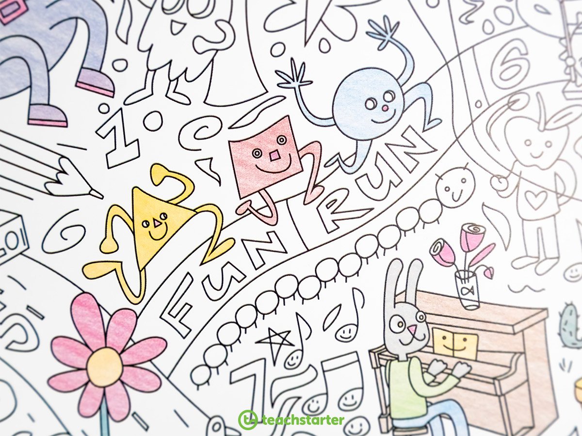 Colouring In Sheet - Close Up