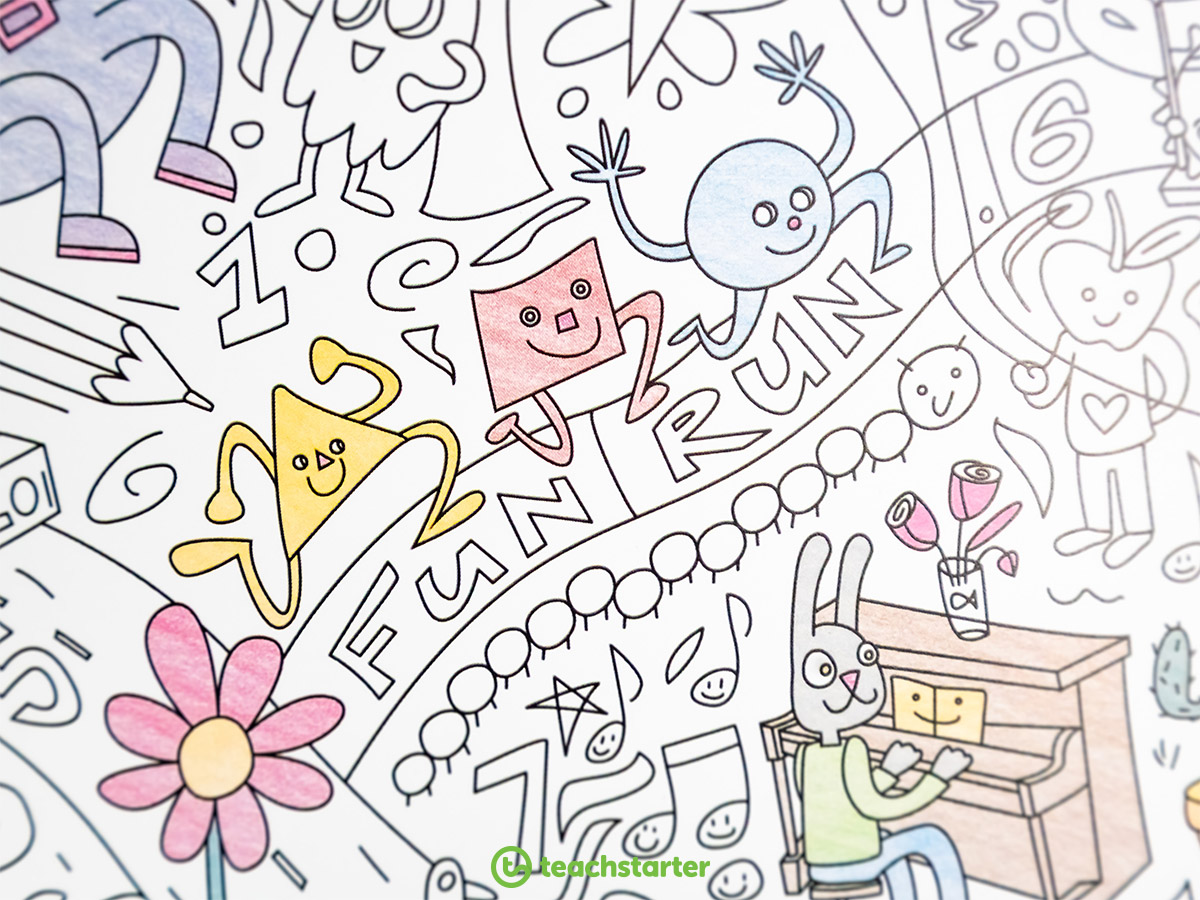Resource Alert! NEW Giant Printable Colouring Sheet | Teach Starter