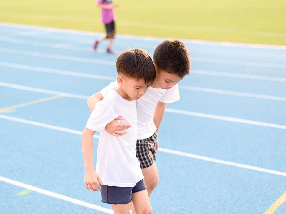 kids showing compassion