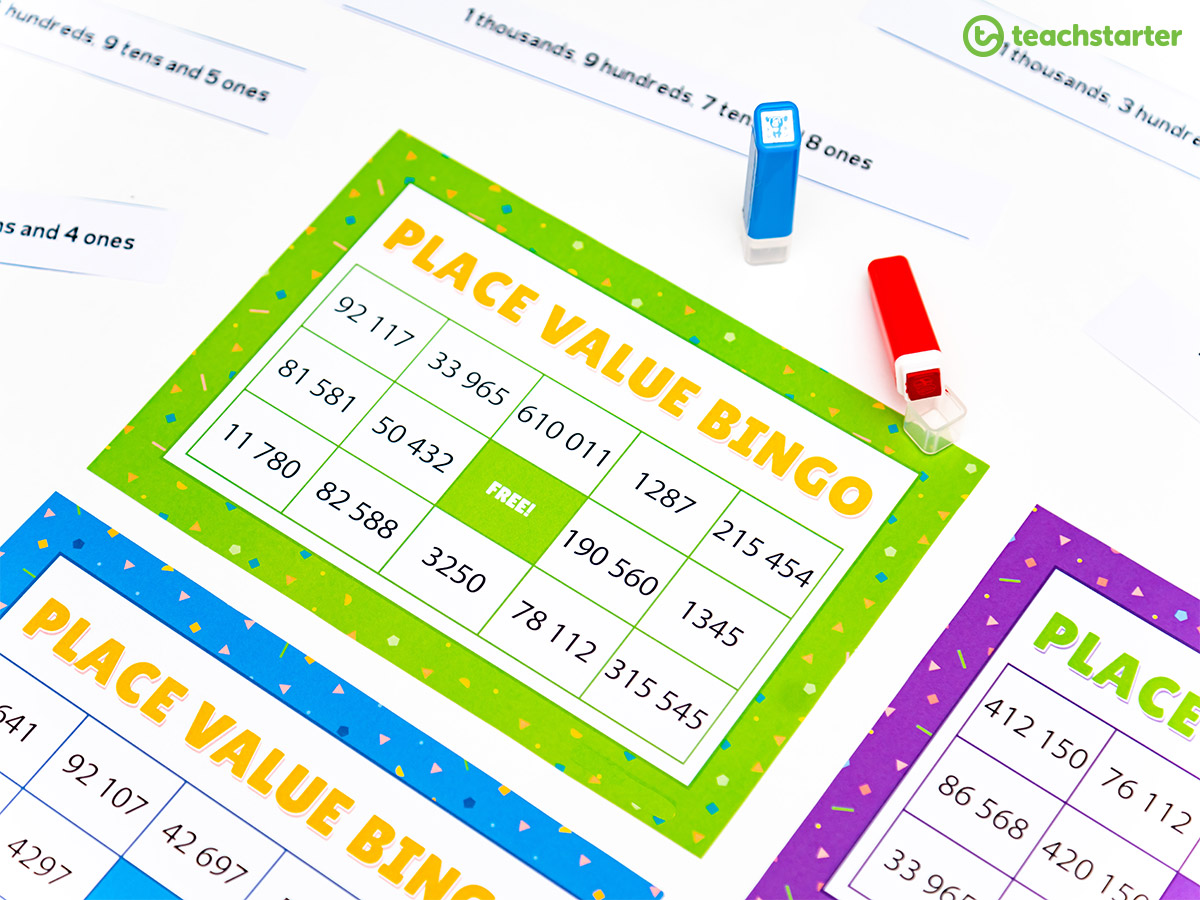 Place Value Activities - Place Value Bingo
