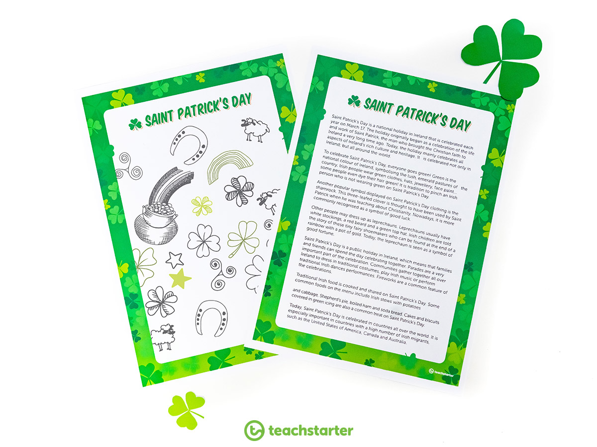 10 Fun Facts About St. Patrick's Day for Preschoolers - Projects for  Preschoolers