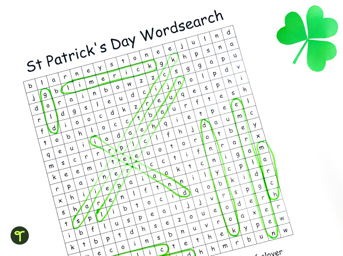 St. Patrick's Day Word search