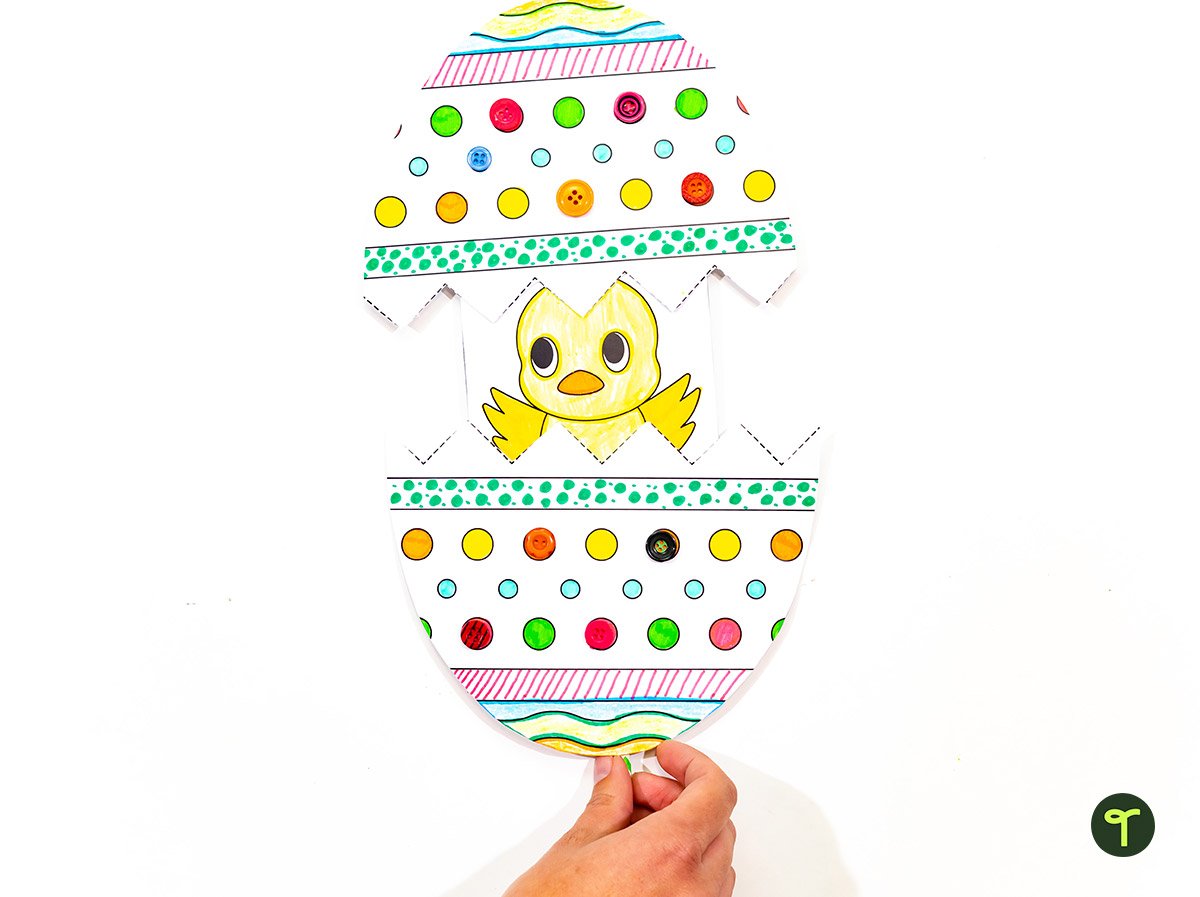 Easter egg craft template