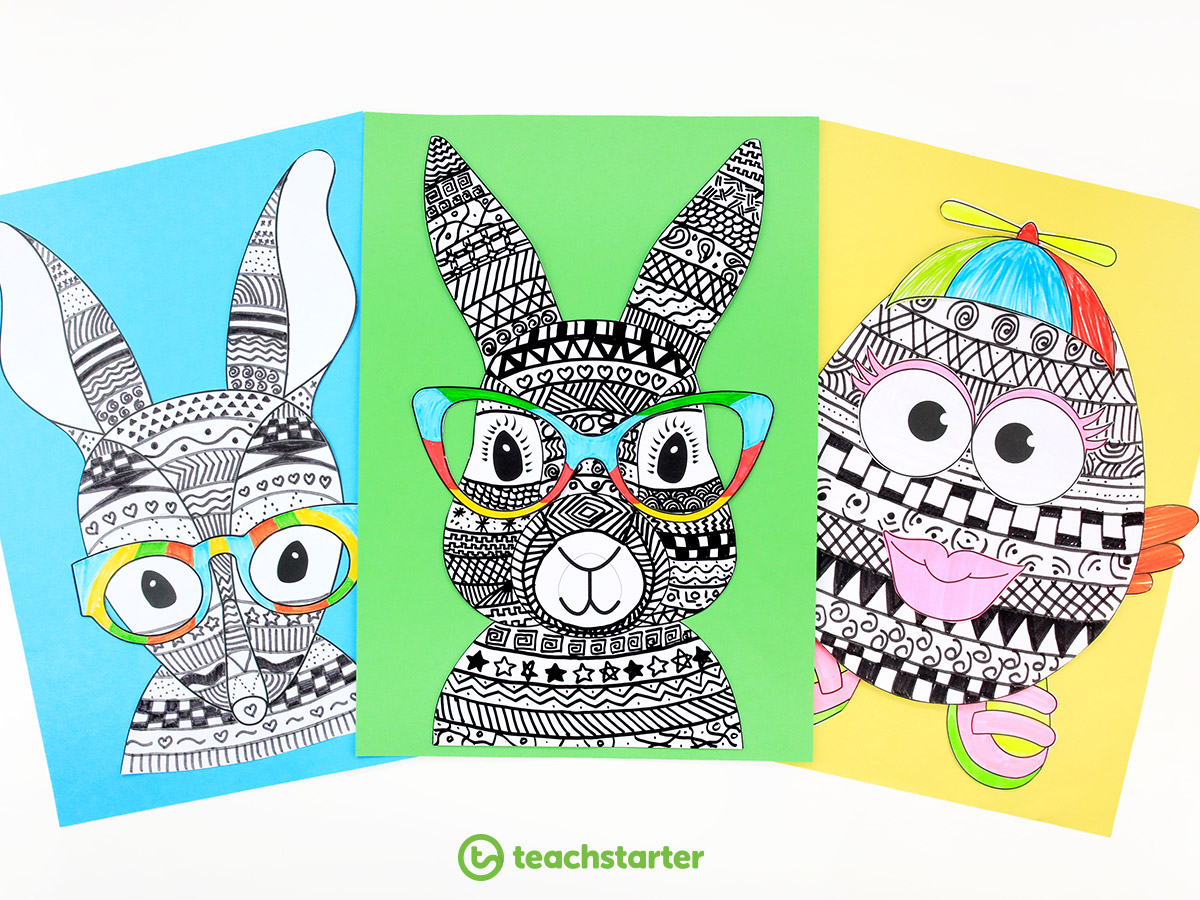 Funky Easter Craft Templates
