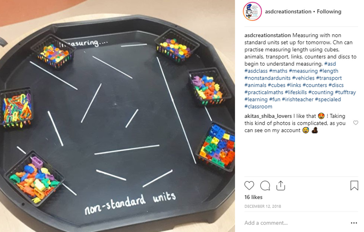 Mathetmatics Learning Tray Ideas