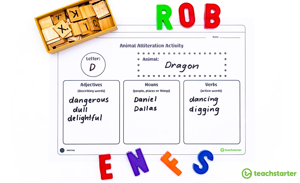 Animal Alliteration Activity