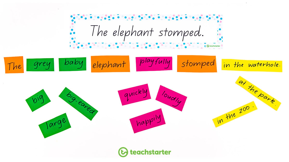 Expanding sentences in the classroom