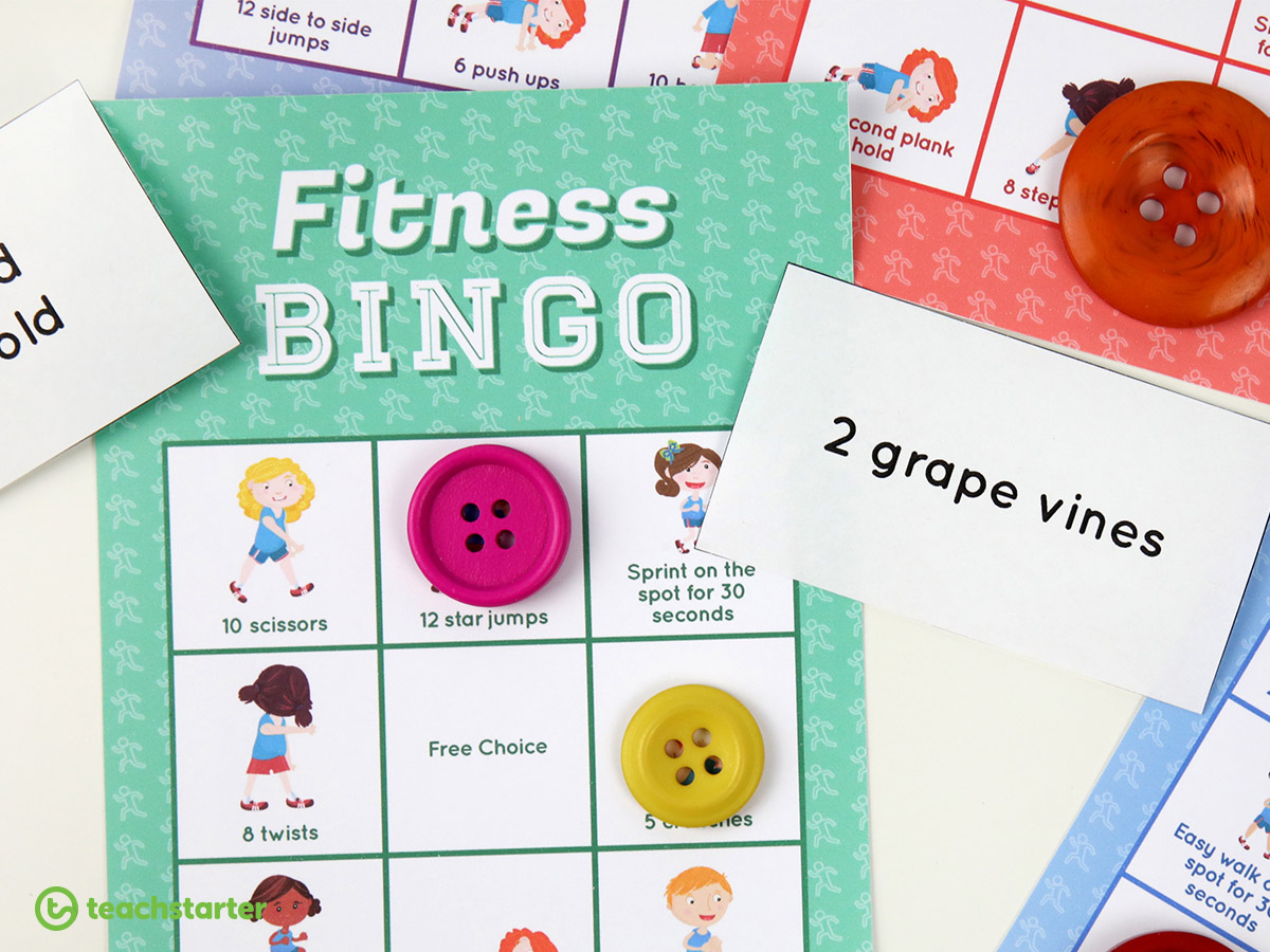 Active Learning Resources - Fitness Bingo