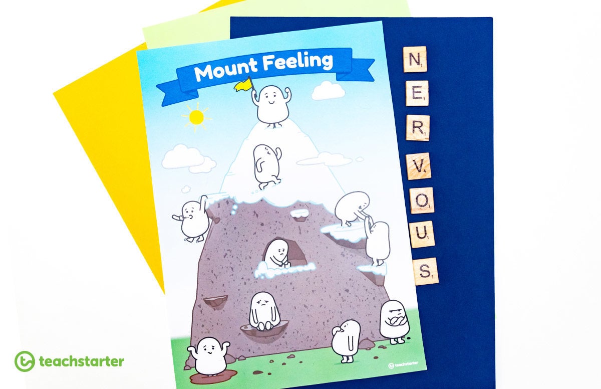 Feelings charts for the classroom
