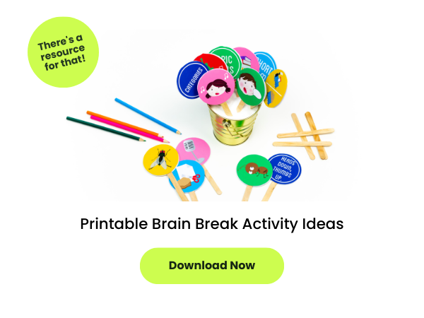 printable brain breaks activity ideas