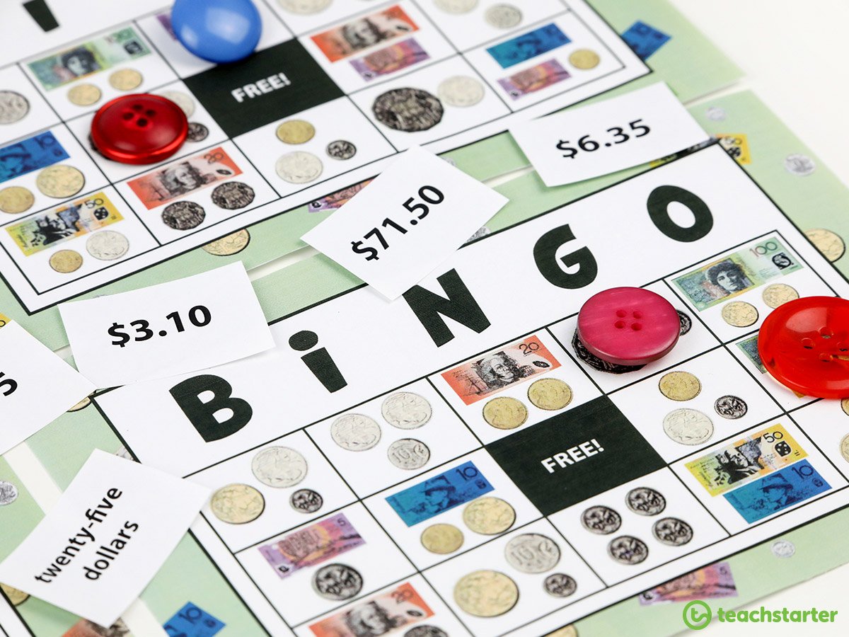 Money and Financial Mathematics - Money Bingo Games