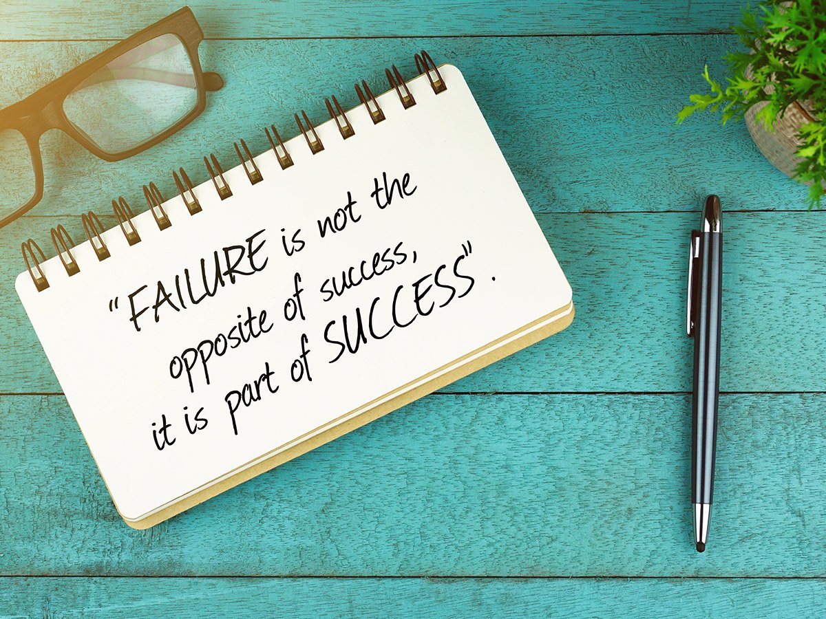 Remind perfectionist students that failure is part of success.
