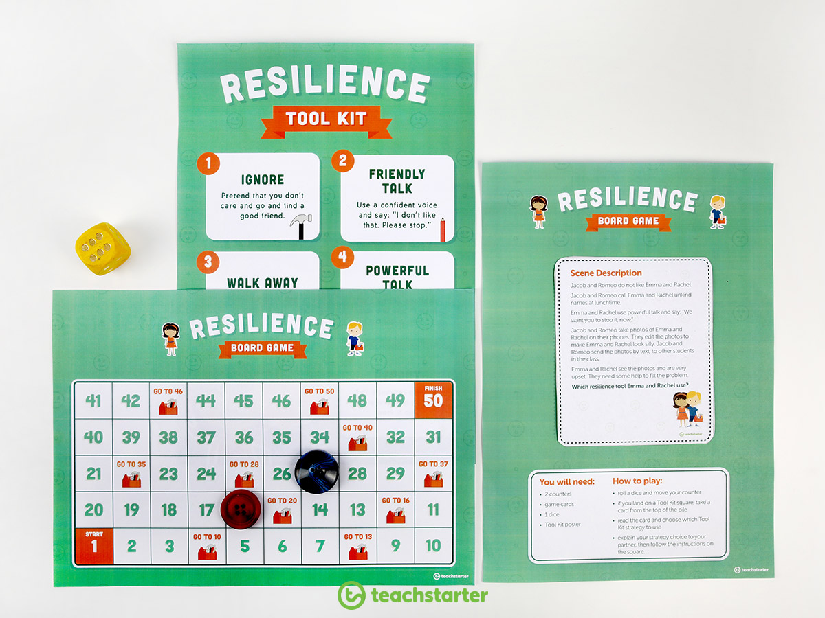 Teaching Friendship to Banish Bullying in the Classroom - play a resilience boardgame to explore how to stand up to bullies