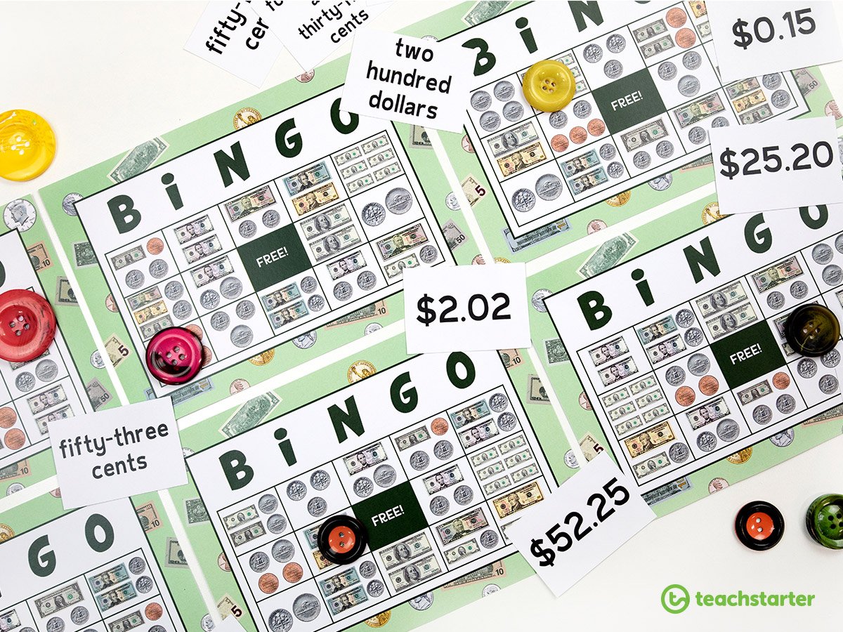 Teaching Money and Financial Mathematics - play a money game in small group rotations