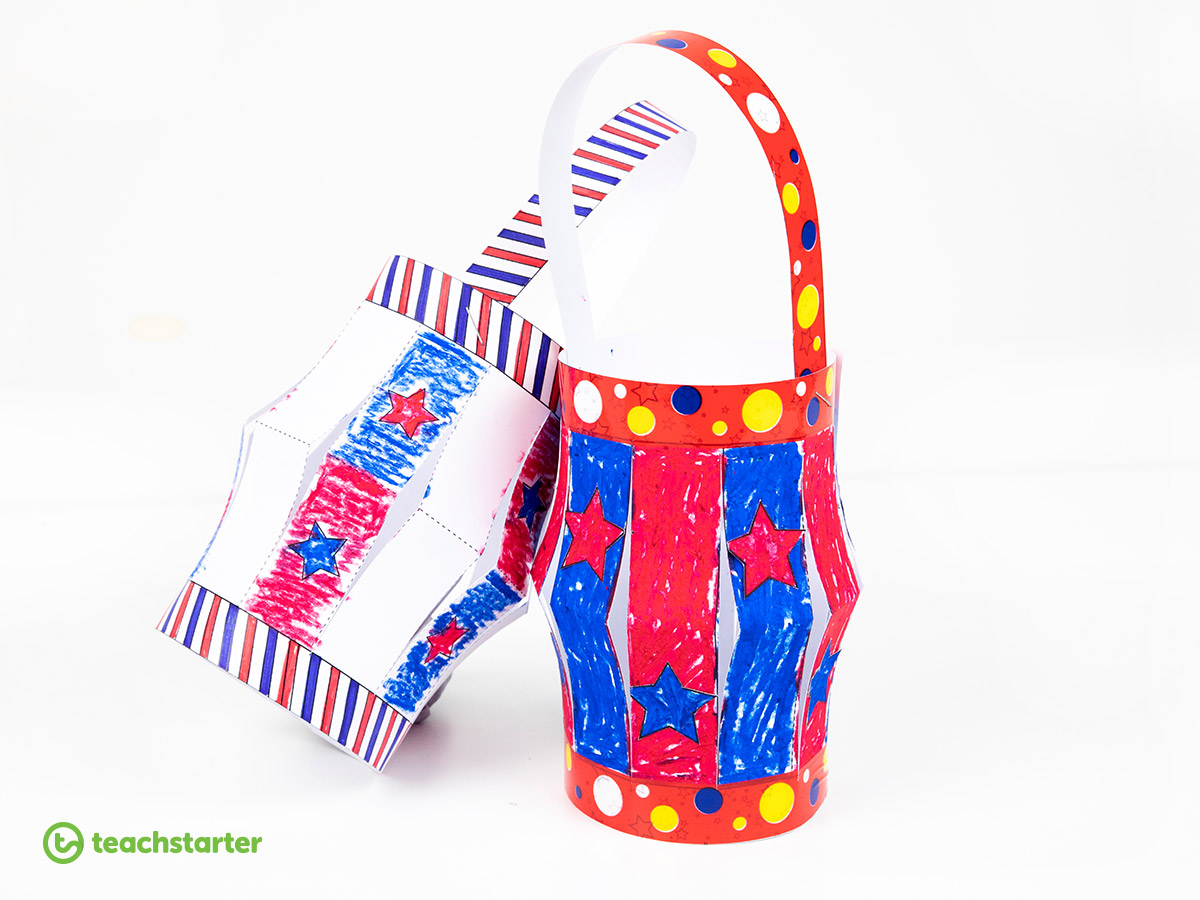 Totally Awesome 4th of July Craft Activities for Kids! - Create some fun paper lanterns with this resource!