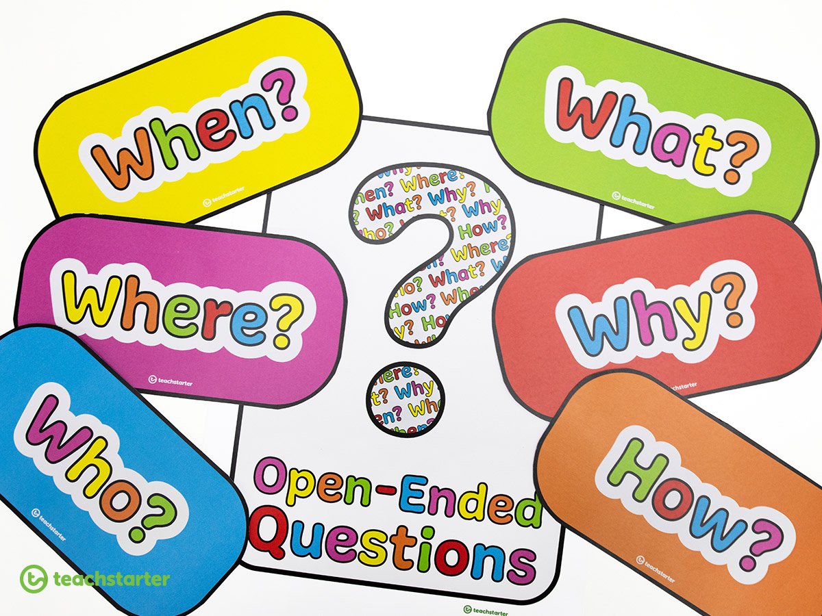 Use question starter flashcards to encourage students to ask questions in the classroom.