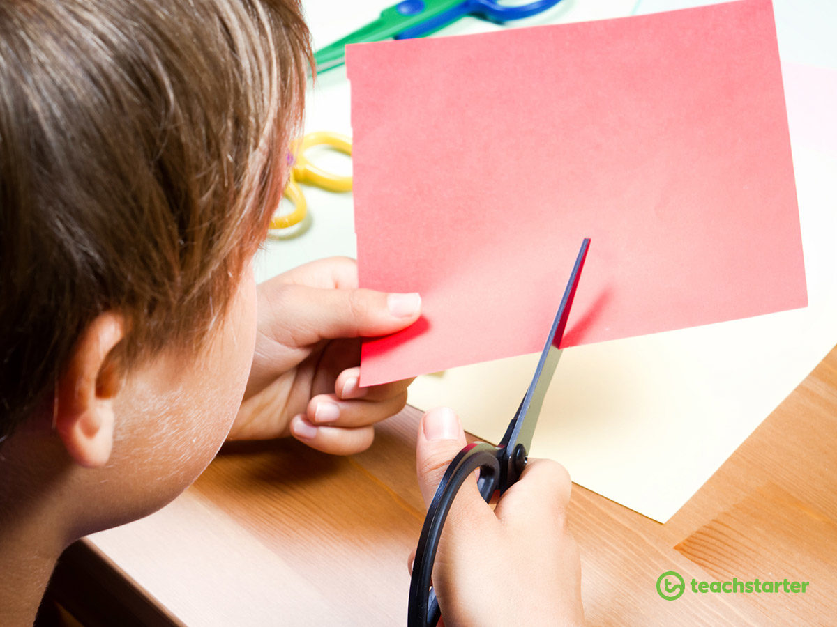 Develop fine motor skills with your students with cutting and gluing activities.