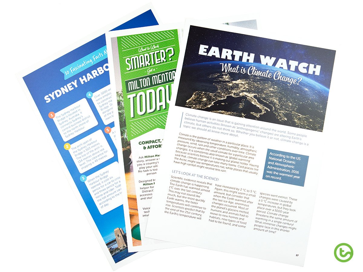 Check out the wide variety of text types in our FREE magazine.