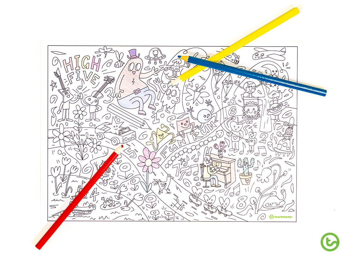 Meet the Designer - Clayton McIntosh and his giant colouring sheet