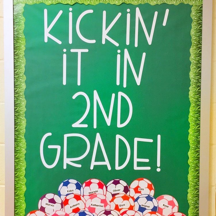 Kickin’ It In Your Grade bulletin board