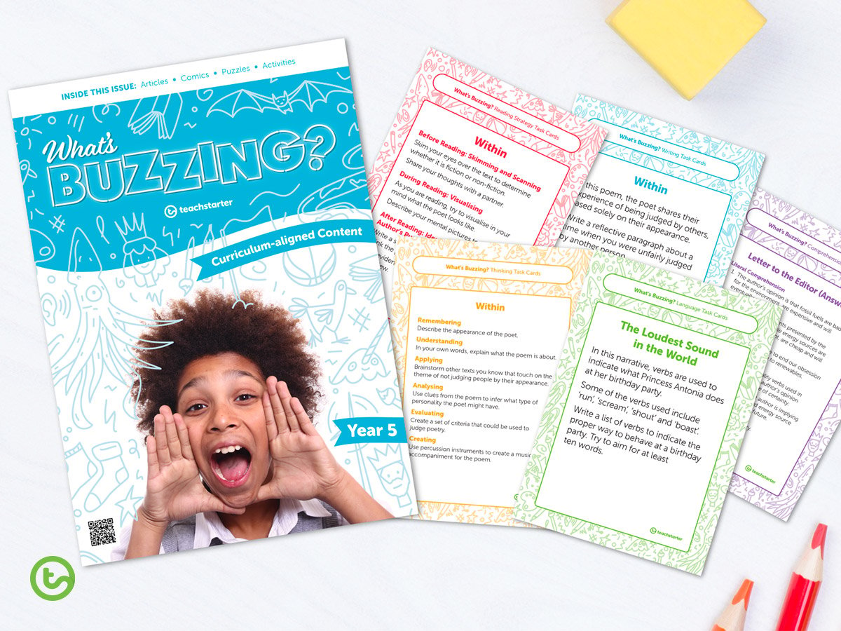 Use our magazine for students in conjunction with these task cards.