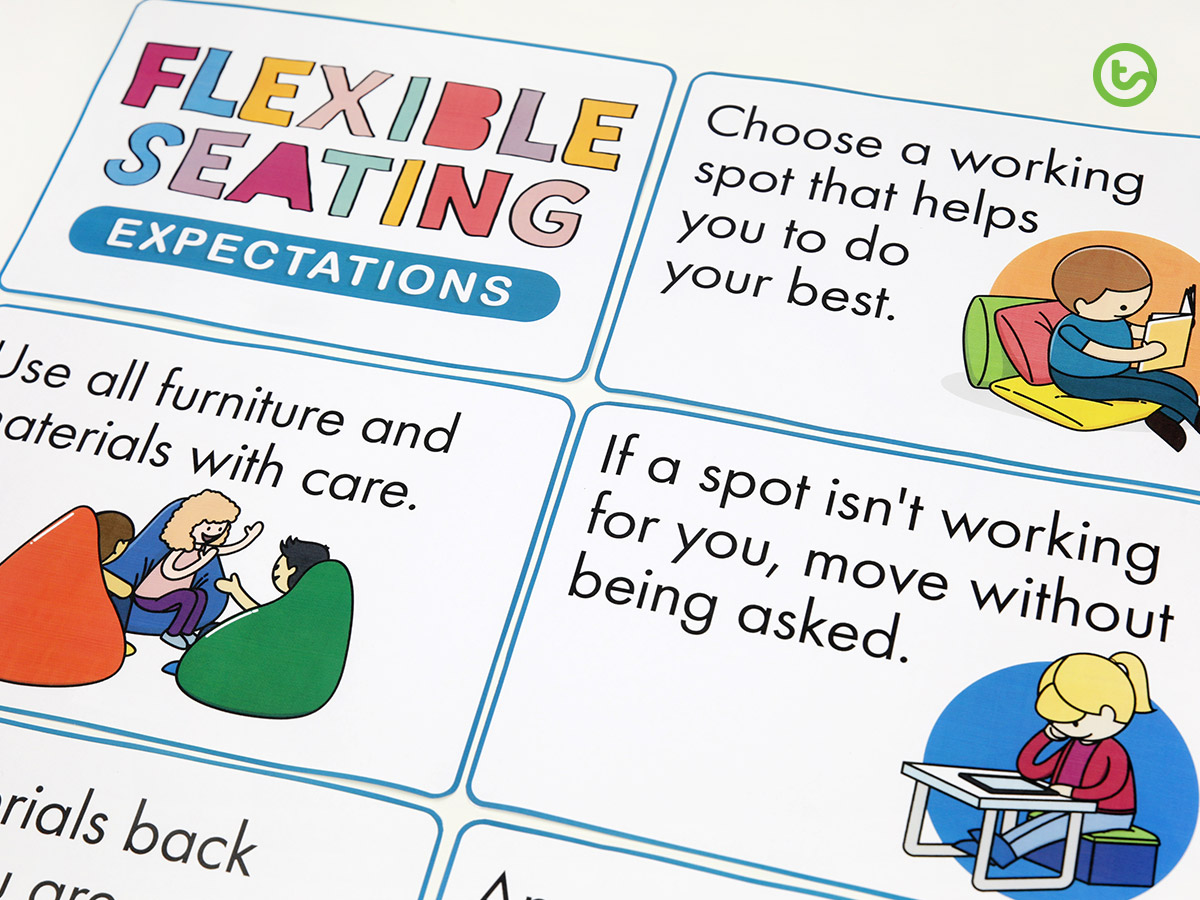 Flexible seating posters