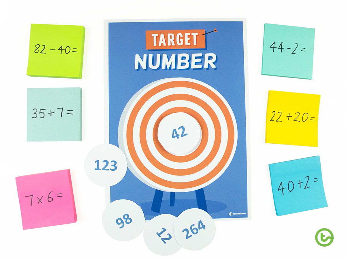 Easy maths warm-up idea for the classroom.