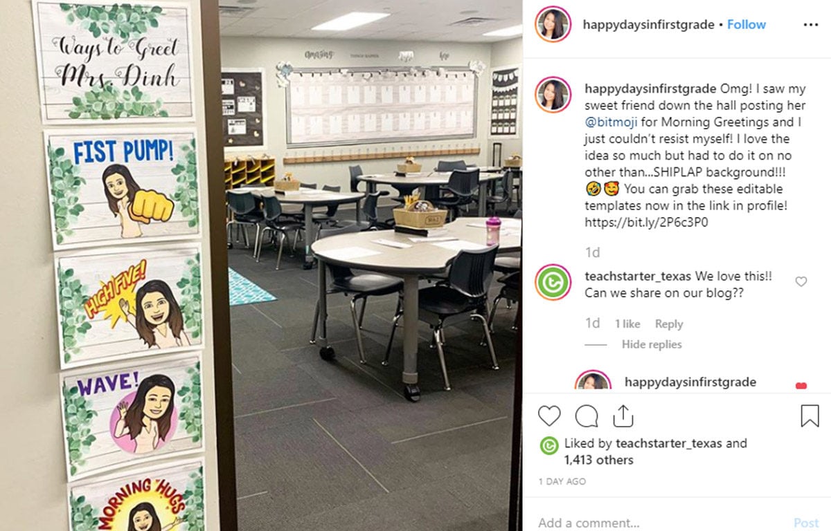 Bitmoji in the classroom