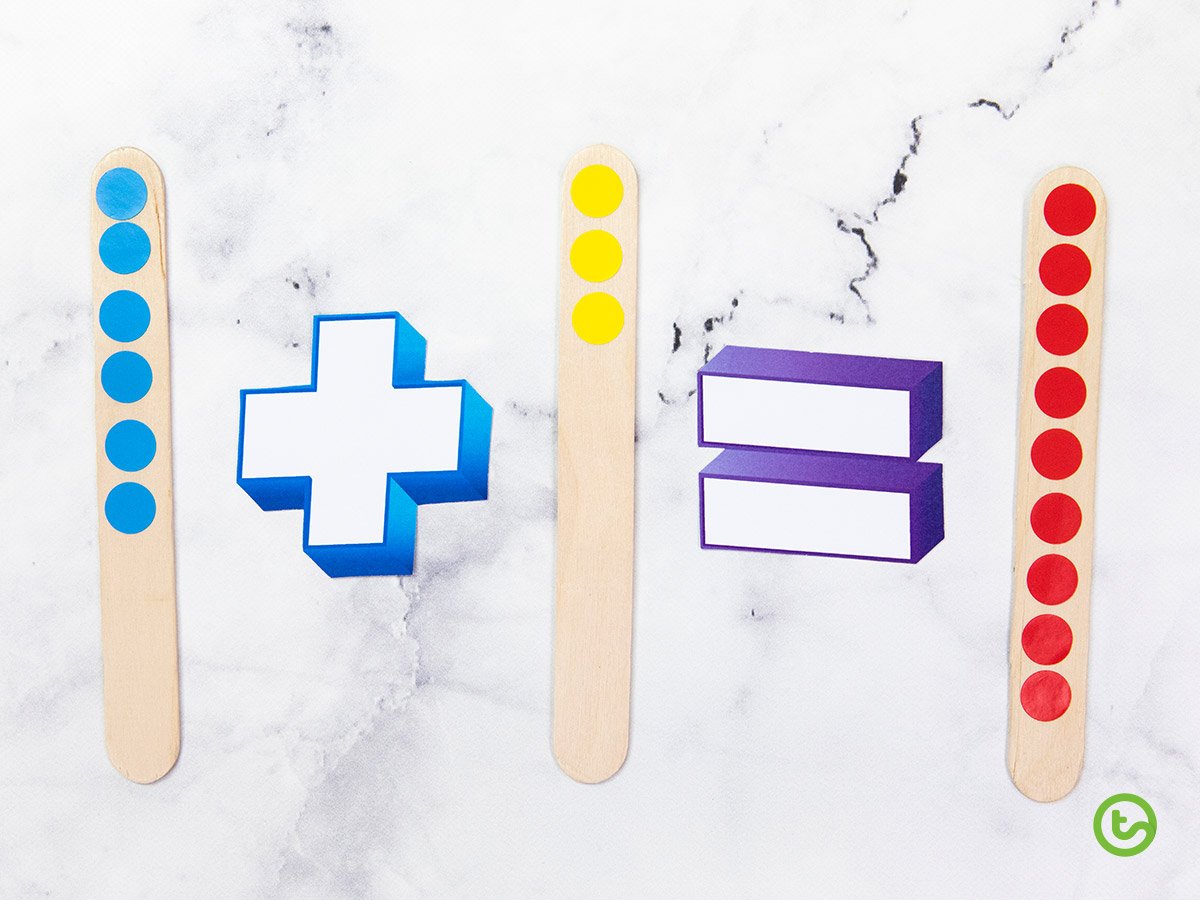 Colorful Popsicle Sticks / Paddle Pop Craft Sticks for Counting