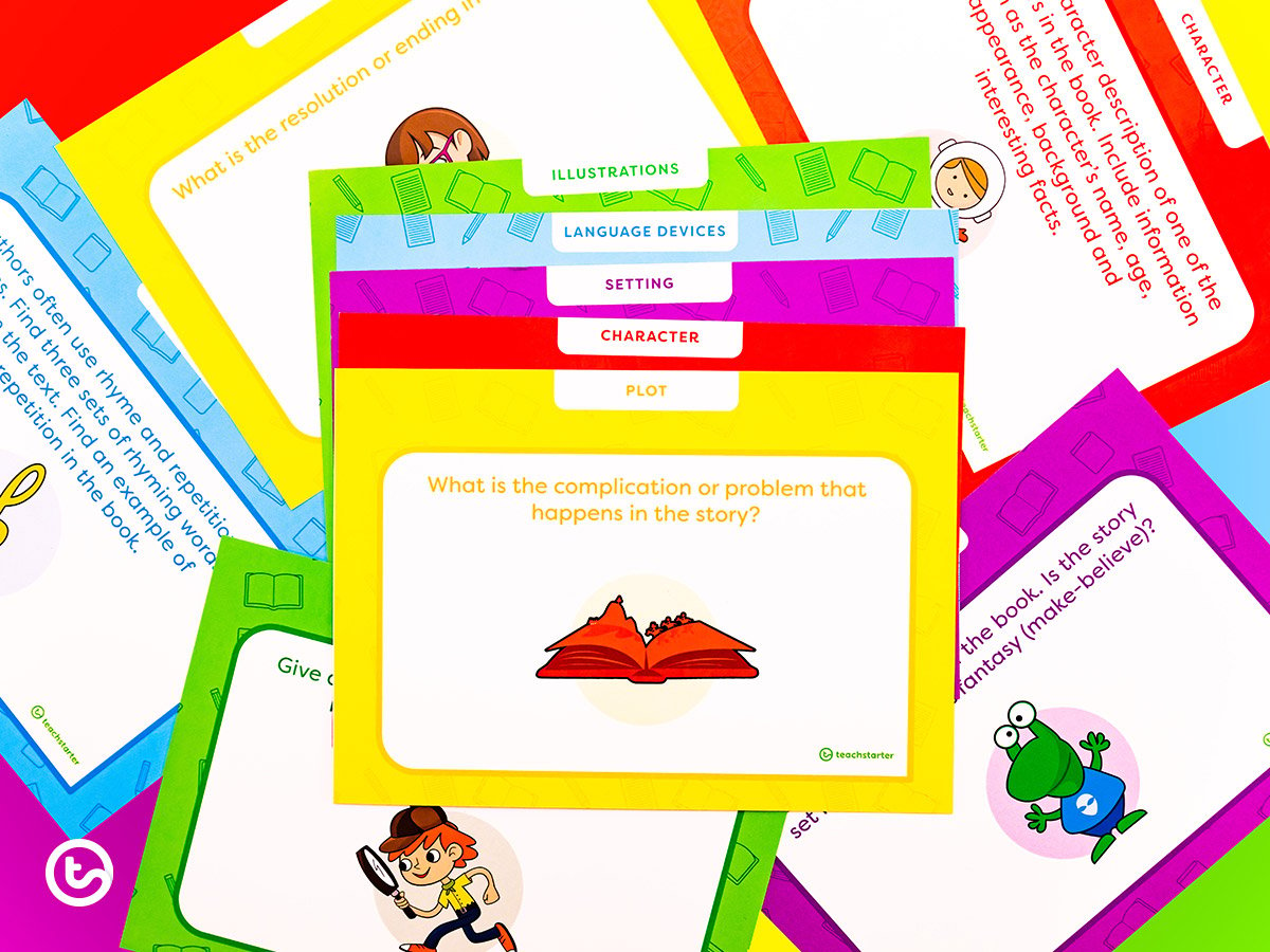 Library Activities for Kids - Literature Study Task Cards