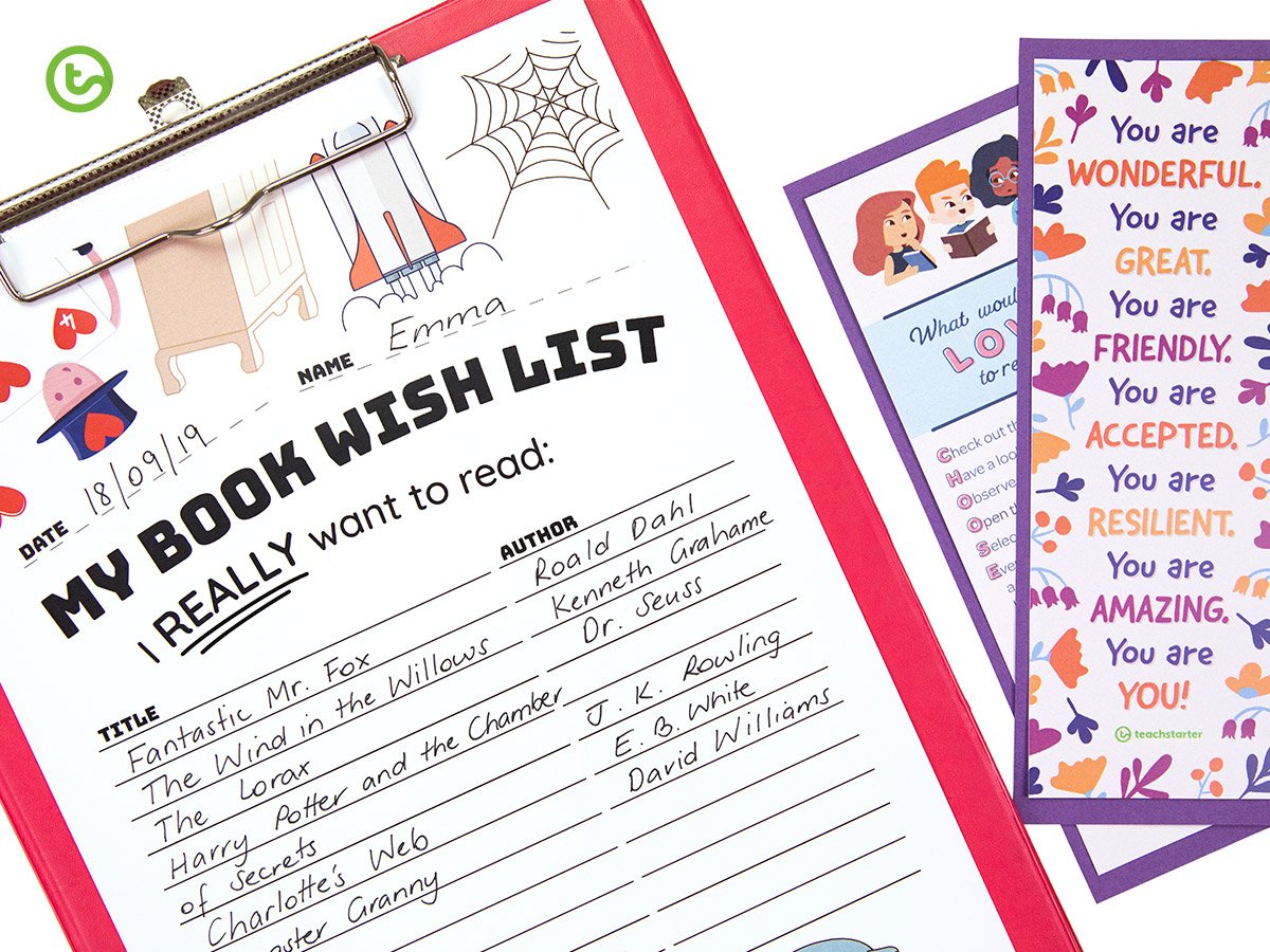 Library Activities for Kids - Making the most of library time - make a book wish list