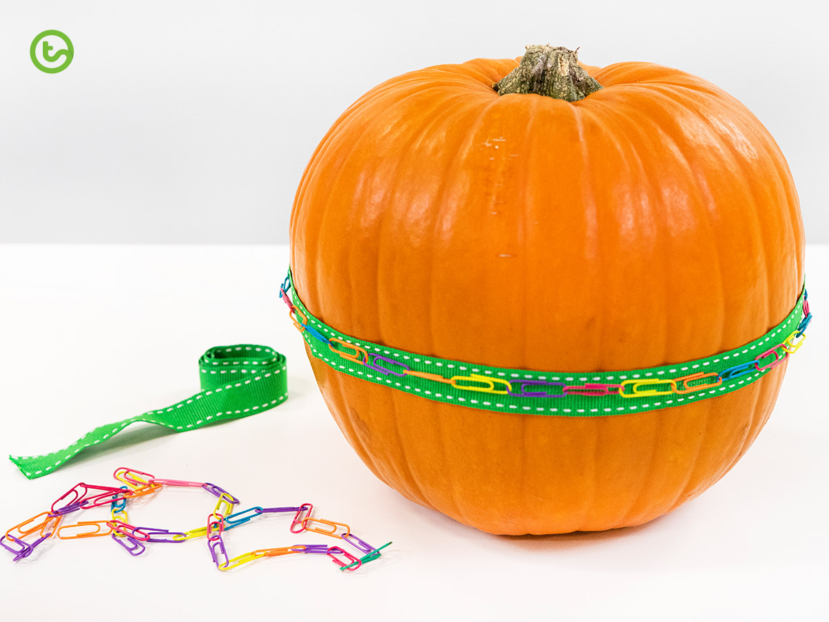 a Halloween Math activity that explores circumference.