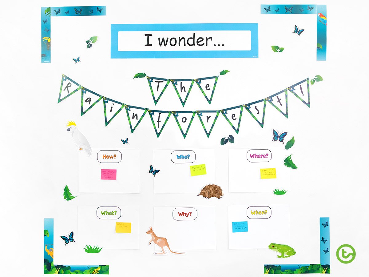 Interactive Classroom Display - I wonder wall