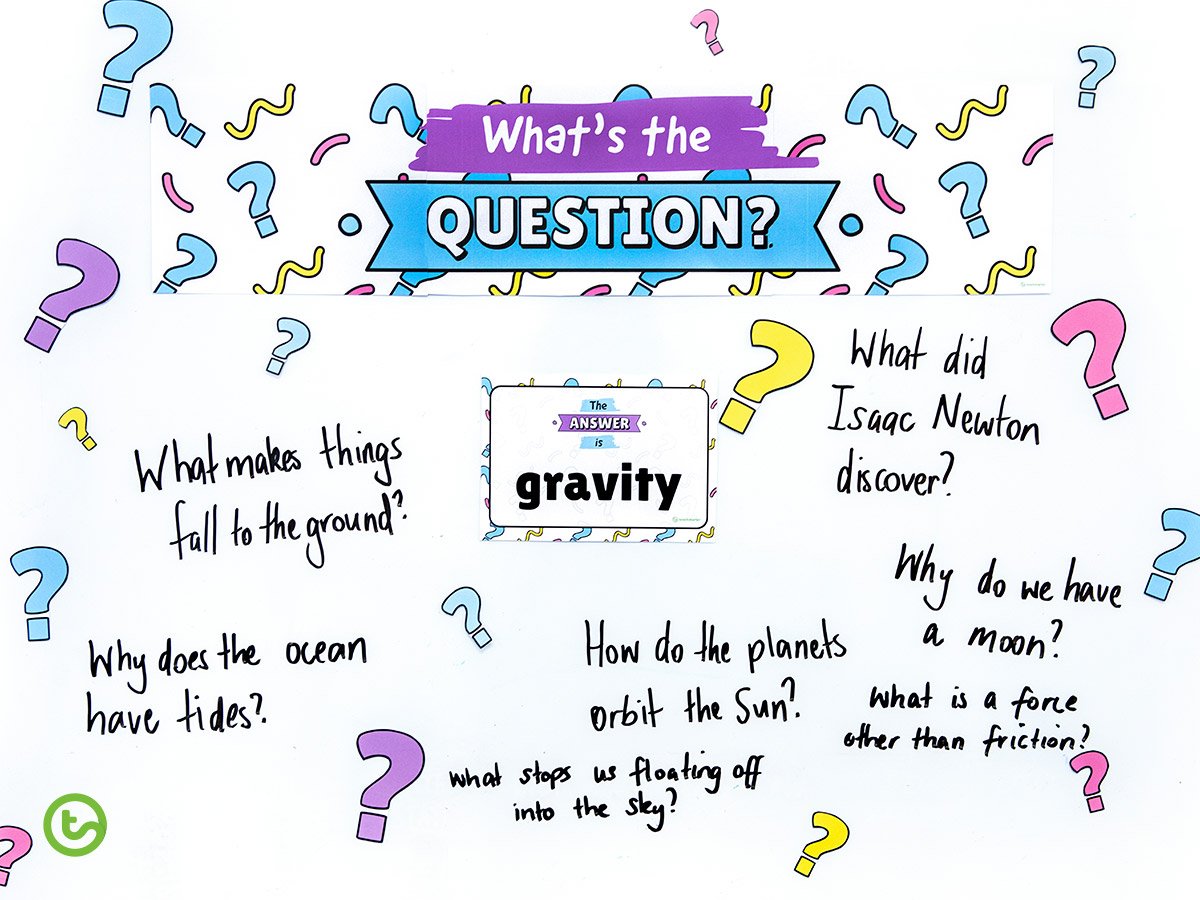 Interactive classroom display - what's the question?