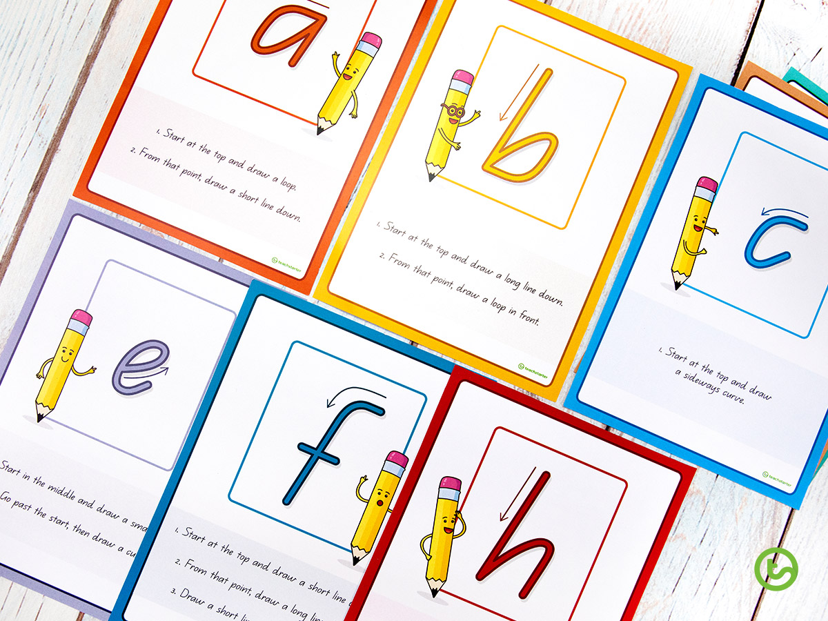 letter formation posters for classroom