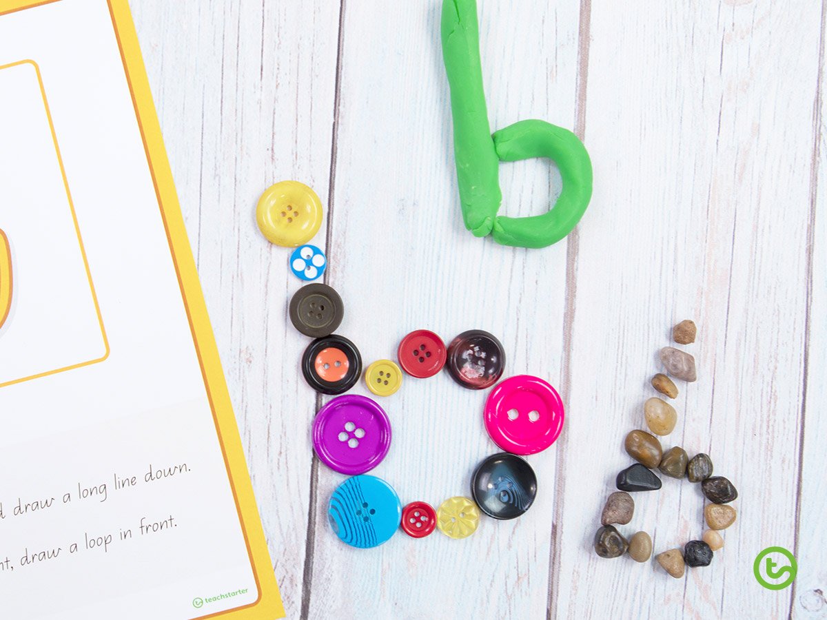 Sensory letter formation activities