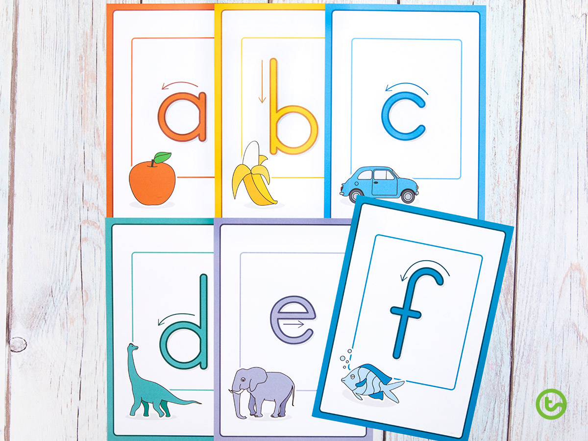 Letter formation posters for classroom