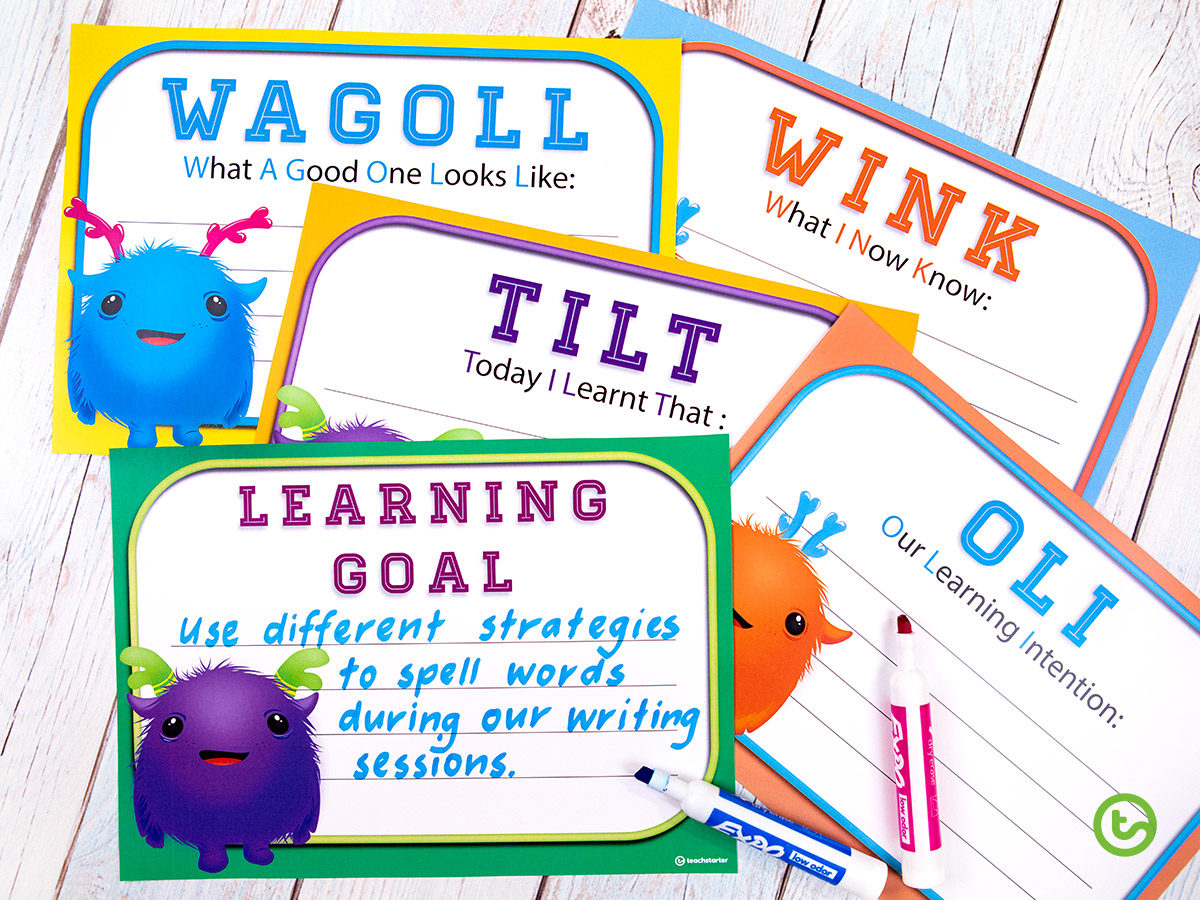 Learning Goal posters for the classroom